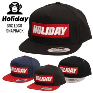 HOLIDAY ホリデー BOX LOGO SNAPBACK CAP ボックスロゴ スナップバック キャップ 帽子｜moresnow