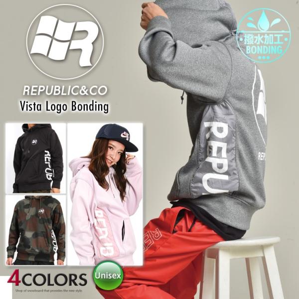 REPUBLIC リパブリック VISTA LOGO BONDING ボンデットフーディ 19-20...
