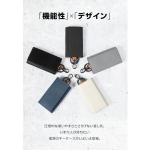キーケース スマートキー 革 三つ折り 本革 ...の詳細画像3