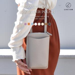 LASIEM スマホポシェット 本革 レディース スマホポーチ