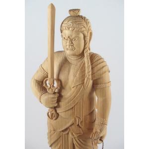 木彫り「大黒天」(66cm) 仏像 置 物開運 風水 魔除け : 森彫刻所