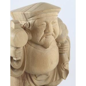 木彫り「大黒天」(66cm) 仏像 置 物開運 風水 魔除け : 森彫刻所