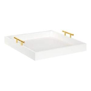 Kate and Laurel Lipton Square Decorative Wood Tray...