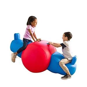 HearthSong 高耐久 ビニール ジャイアントインフレータブルシーソーロッカー