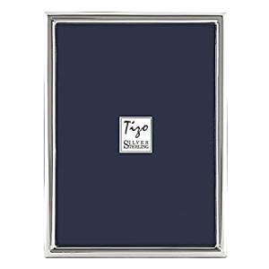 TIZO 2x3 Thin Plain Silver Deco Picture Frame, Boutique Quality Photo Frame＿並行輸入品
