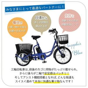 ミムゴ 電動アシスト三輪自転車 高齢者 シニア...の詳細画像3