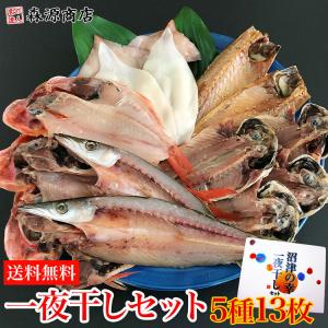 沼津の幸 一夜干しセット 干物 13枚 金目鯛 アジ イカ かます サバ 干物 食品 海鮮 ギフト ポイント利用 爆買