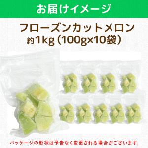 冷凍 フルーツ メロン 国産 1kg 100g...の詳細画像5