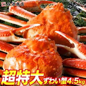 かに カニ 蟹 ズワイガニ 姿ずわい蟹 4.5kg 超特大 5尾かに グルメ 食品 海鮮 ギフト ポイント利用
