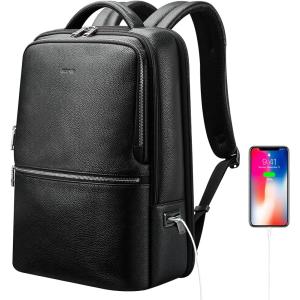 リュック メンズ 本革2種類のUSB充電ポート付き ビジネスリュック 防水