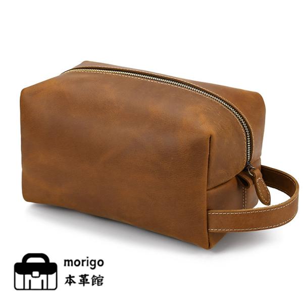 本革ポーチ メンズ レディース 高品質 レザー 大容量 ヴィンテージ風 おしゃれ 多機能 収納ケース...