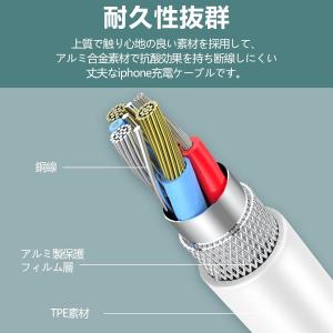 iPhone 充電器ケーブル 純正品質 MFI...の詳細画像4
