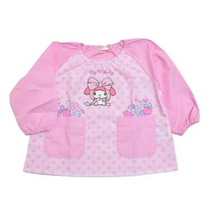 送料無料♪ サンリオ マイメロディ スモック　女児　園児　スクール　キッズ　長袖　100cm/110cm/120cm/130cm (631MM6031)｜守口赤ちゃんの店