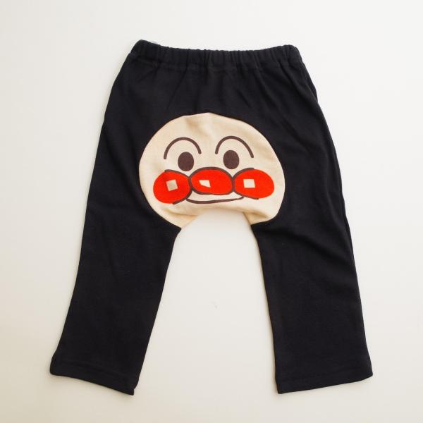 アンパンマン ロング丈パンツ キャラ顔つき 　90cm （EA4555)