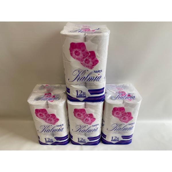 カルミアトイレットペーパー 30ｍダブル巻 12R×4 48個入 送料無料