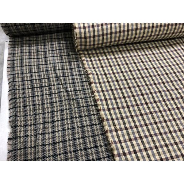 チェック 厚手 柔らか 生地 手芸【 50cmあたり200円 】ブルー