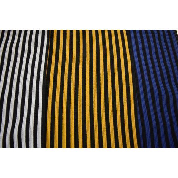 ニット ストライプ 生地【50cmあたり250円】白