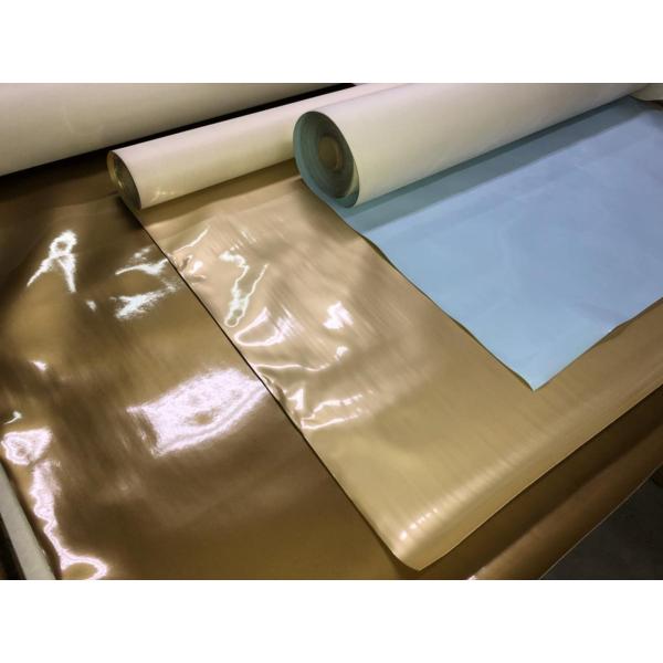 エナメル ビニール PVC 生地 水色【50cmあたり350円】