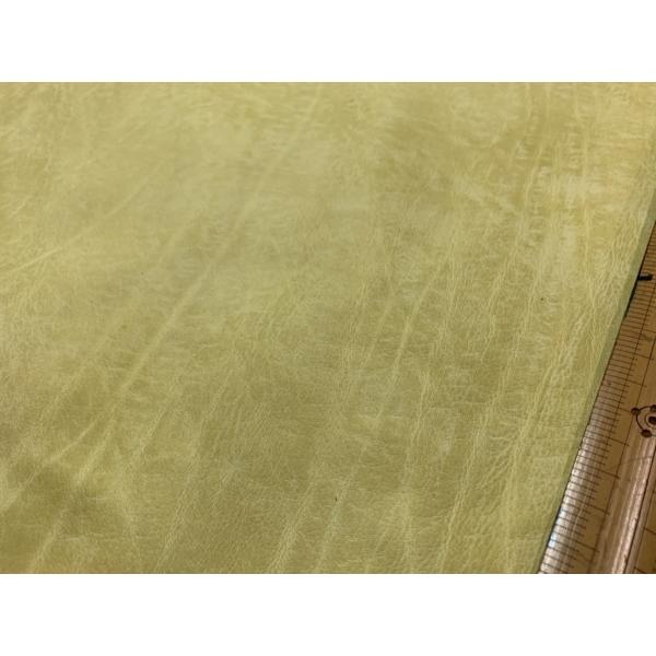 ※写真現物のみ 本革 イエロー 厚み1.7mm クラフト 85-2