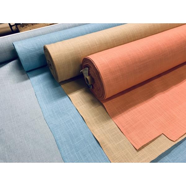 麻混 ジュート 生地 薄手【50cmあたり200円】オレンジ