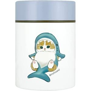 持ち運びに便利なミニサイズのスープポット 170ml もふさんど サメにゃん 手のひらに収まるサイズでランチバックにもすっぽり入る