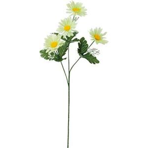 ポピー 造花 カスミ付きデージー ライトグリーン 全長50cm 花径5.5cm FF-2944LGR