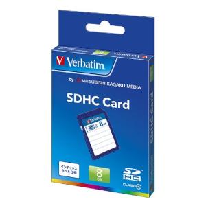 三菱ケミカルメディア Verbatim SDHCカード 8GB Class4 SDHC8GYVB1 SDカードの商品画像