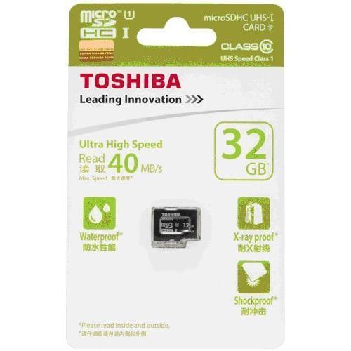 東芝 microSDHC 32GB 防水 40MB/s Class10 UHS-I TOSHIBA