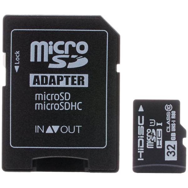 HIDISC microSDHCメモリカード 32GB Class10 UHS-I HDMCSDH3...