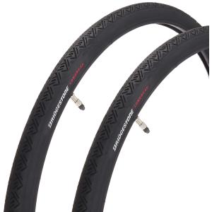 ブリヂストン(BRIDGESTONE) ロングレッド 自転車 タイヤ チューブ 2本巻 WO26×1ー3/8 (37ー590) (セットチューブ:スー｜morimori117