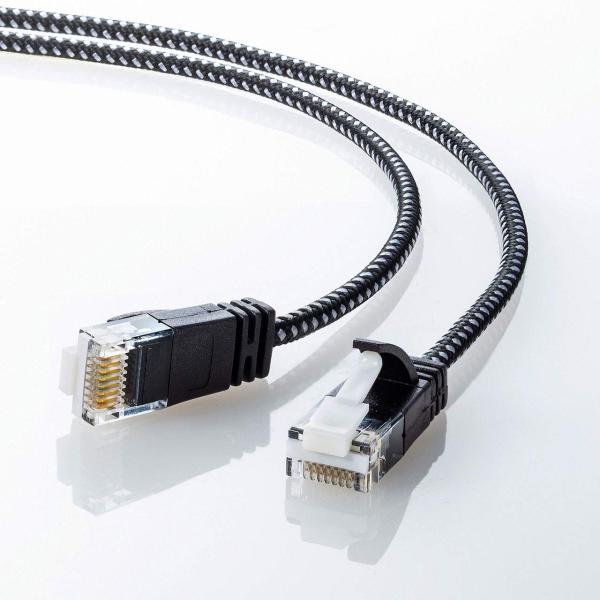 サンワサプライ CAT6A細径メッシュLANケーブル (5m) 10Gbps/500MHz RJ45...