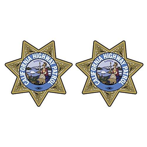 KW Vinyl カリフォルニアハイウェイパトロールシールステッカー デカール 粘着ビニールCHPチ...