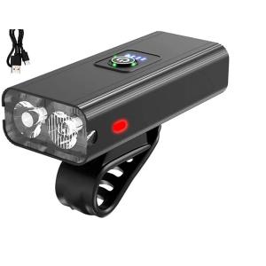 大容量5200mAh　自転車ライト USB充電式 1000ルーメン ト LED 自転車 IPX5防水 ヘッドライト 6つ調光モード 懐中電灯兼用 アル｜森本商店