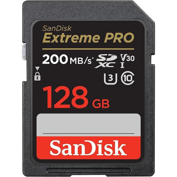 SanDisk (サンディスク) 128GB Extreme PRO SDXC UHS-I メモリー...