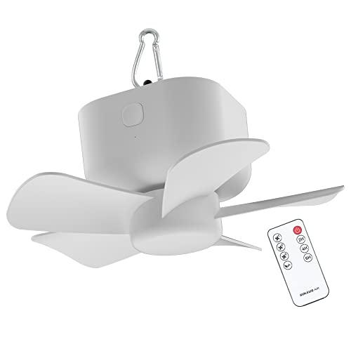 ソレウスエアー SOLEUS AIRキャンプ用シーリングファン 天井扇風機 吊り下げ携帯型小型ファン...
