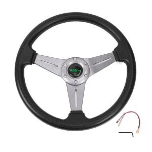 本革パンチングレザーステアリング 35Φ 52mmディープ S-7 : オート