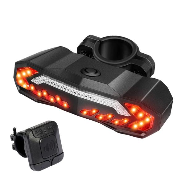 Palumma 自転車テールライト USB充電式 自動点灯 サイクリングの安全警告ライト ターン信号...