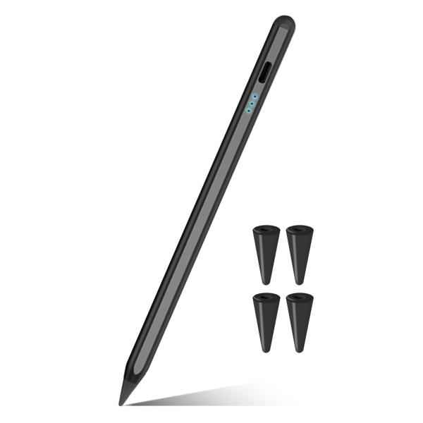 ホビナビ タッチペン iPad ペンシル 選べる全5カラー 極細 マグネット装着 替え芯4個付 スタ...