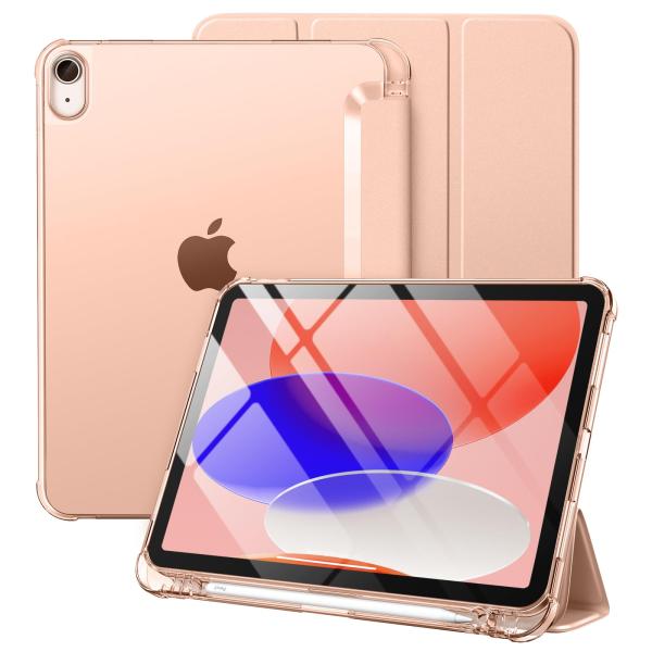 Maledan iPad 10世代 ケース 2022 iPad 第10世代 背面半透明カバーPC製 ...