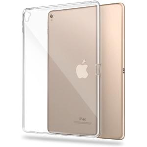 iPad Pro 9.7 インチ クリアケース、Asgens 透明シリコンケース 柔軟なソフト TPU 耐衝撃タブレットコンピュータケース iPad