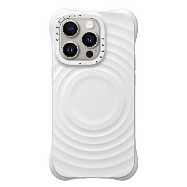 CASETiFY ホワイト iPhone 15 Pro ケース [シリコン / 2mからの落下試験を...