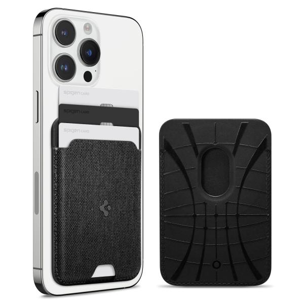 [Spigen] MagSafe対応 カードケース マグネット内蔵 磁気シールド スリム 背面 ウォ...