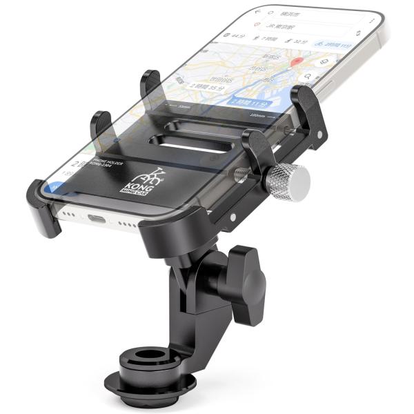 自転車 スマホホルダー 角度調整可能 iPhone・Androidスマートフォン対応 ロードバイクや...