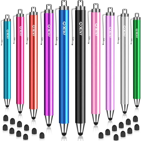MEKO 10本セットタッチペン ペン先交換可能 6mmスタイラスペン ススマートフォン タブレット...