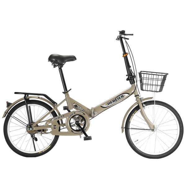 JIEBEIER 自転車 折りたたみ自転車 20インチ 軽量 小径車 防滑タイヤ 高炭素鋼フレーム ...