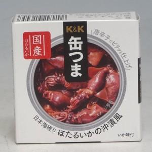 K＆K　缶つま　日本海獲りほたるいかの沖漬風　70ｇ｜morimoto