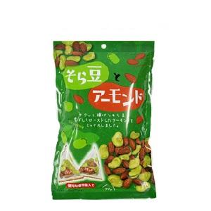 タクマ食品　そら豆とアーモンド（個包装）　50ｇ｜morimoto