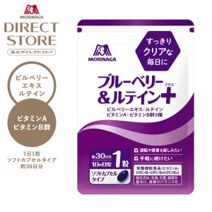 森永製菓 ブルーベリー＆ルテイン プラス 13.4g 30粒 約30日分 サプリメント 栄養機能食品 ビタミンA ビタミンB1 ビタミンB6 ビタミンB12｜morinagaseika