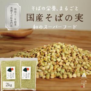 蕎麦の実 1kg（500g×2袋） 国産 無農薬 そばのみ そばの実 抜き実 丸