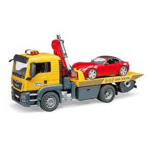 ブルーダー 車のおもちゃ ロードスター Red 乗り物 ミニチュア Man ブルーダー レッカー Bruder Bruder